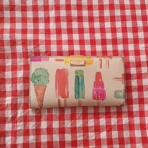 Kate Spade Ice Cream Print Wallet